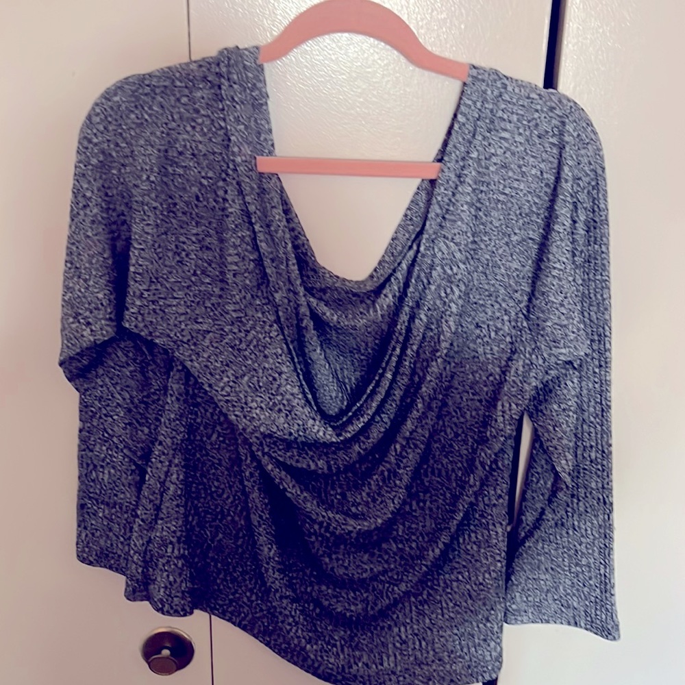PLUS SIZE OFF SHOULDER RIBBED TEE